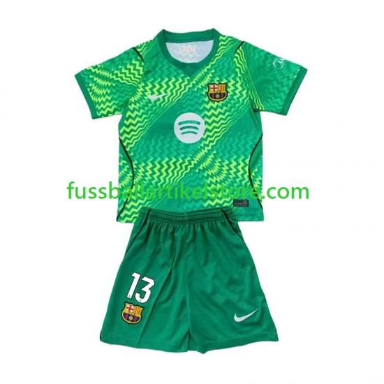 FC Barcelona Heimausrüstung Torwart Wojciech Szczesny 13 2026-2027 Kinder Set(Trikot und Hose) S/S