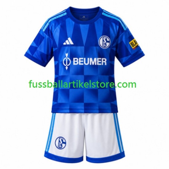 FC Schalke 04 Heimausrüstung 2026-2027 Kinder Set(Trikot und Hose) S/S