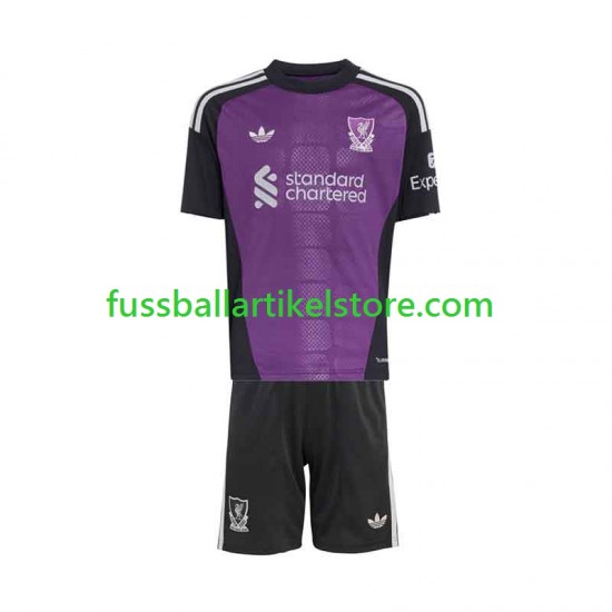 Liverpool Auswärtsausrüstung Torwart 2026-2027 Kinder Set(Trikot und Hose) S/S