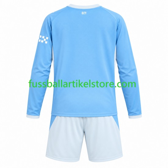 Manchester City Heimausrüstung 2026-2027 Kinder Set(Trikot und Hose) L/S