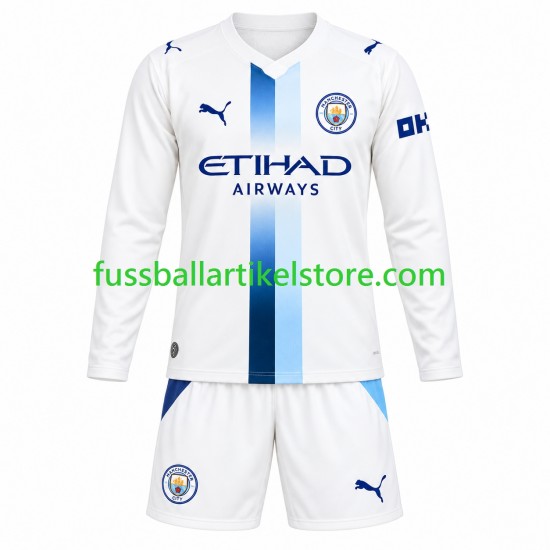 Manchester City Ausweichausrüstung 2026-2027 Kinder Set(Trikot und Hose) L/S