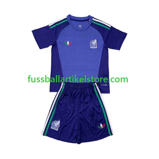 Mexiko Auswärtsausrüstung Torwart 2026 Kinder Set(Trikot und Hose) S/S