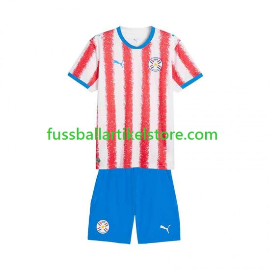 Heimausrüstung Paraguay 2026 Kinder Set(Trikot und Hose) S/S