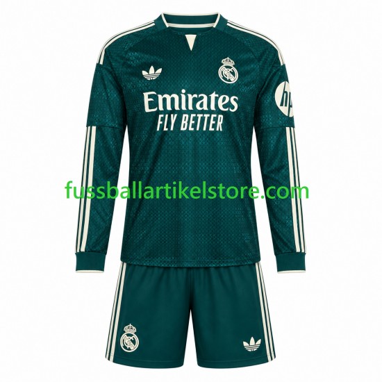 Real Madrid Auswärtsausrüstung 2026-2027 Kinder Set(Trikot und Hose) L/S