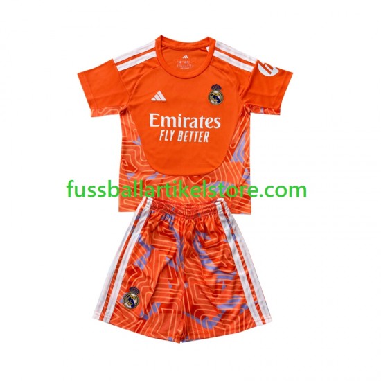 Real Madrid Heimausrüstung Torwart 2026-2027 Kinder Set(Trikot und Hose) S/S