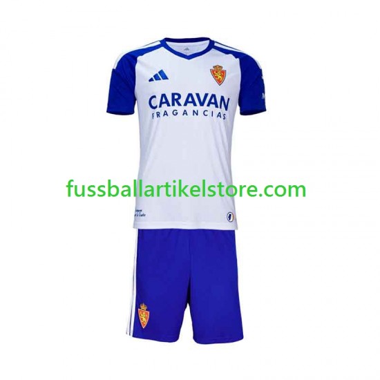 Real Zaragoza Heimausrüstung 2026-2027 Kinder Set(Trikot und Hose) S/S