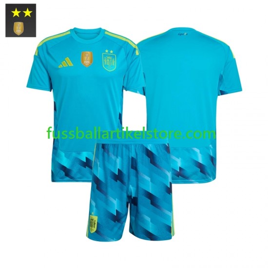 Spanien Heimausrüstung Torwart 2026-2027 Kinder Set(Trikot und Hose) S/S