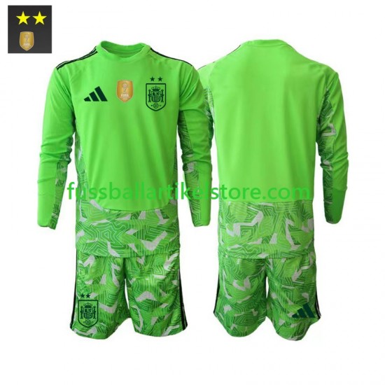 Spanien Ausweichausrüstung Torwart 2026-2027 Kinder Set(Trikot und Hose) L/S