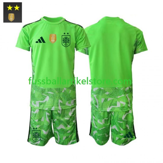 Spanien Ausweichausrüstung Torwart 2026-2027 Kinder Set(Trikot und Hose) S/S