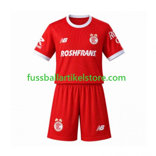 Heimausrüstung Toluca 2026-2027 Kinder Set(Trikot und Hose) S/S