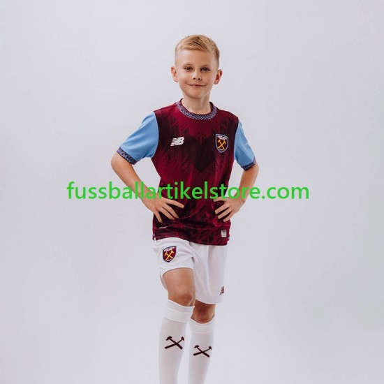 West Ham United Heimausrüstung 2026-2027 Kinder Set(Trikot und Hose) S/S