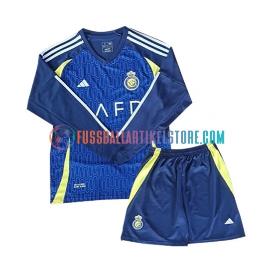 Al-Nassr Auswärtsausrüstung 2024-2025 Kinder Set(Trikot und Hose) L/S