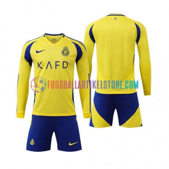 Al-Nassr Heimausrüstung 2024-2025 Kinder Set(Trikot und Hose) L/S