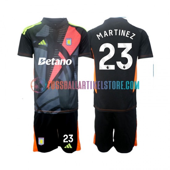 Aston Villa Auswärtsausrüstung Torwart Emiliano Martinez 23 2024-2025 Kinder Set(Trikot und Hose) S/S