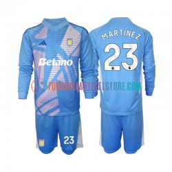 Aston Villa Ausweichausrüstung Torwart Emiliano Martinez 23 2024-2025 Kinder Set(Trikot und Hose) L/S
