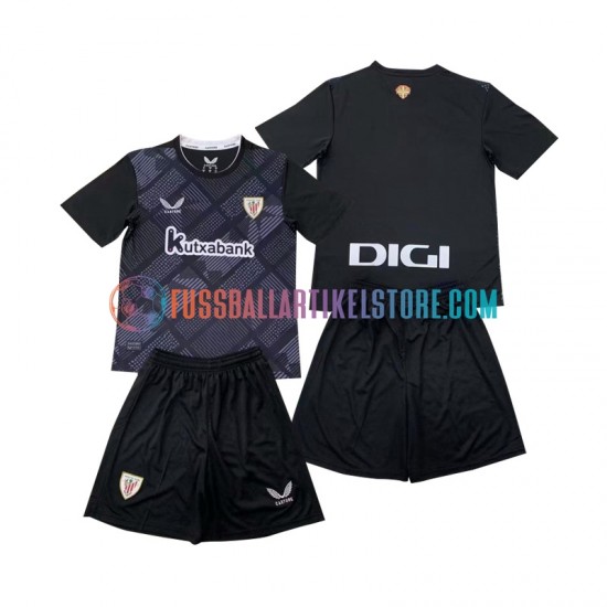 Athletic Bilbao Heimausrüstung Torwart 2024-2025 Kinder Set(Trikot und Hose) S/S