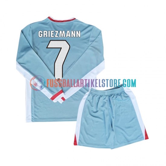 Atlético Madrid Auswärtsausrüstung Antoine Griezmann 7 2024-2025 Kinder Set(Trikot und Hose) L/S