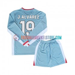 Atlético Madrid Auswärtsausrüstung Julian Alvarez 19 2024-2025 Kinder Set(Trikot und Hose) L/S