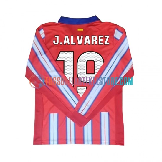 Atlético Madrid Heimausrüstung Julian Alvarez 19 2024-2025 Herren Trikot L/S