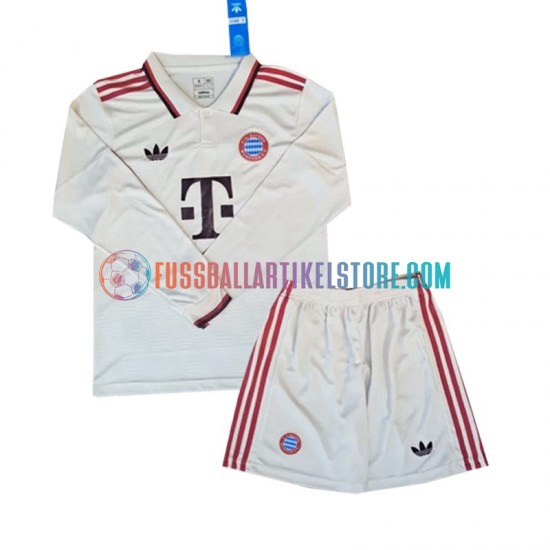 FC Bayern München Ausweichausrüstung 2024-2025 Kinder Set(Trikot und Hose) L/S