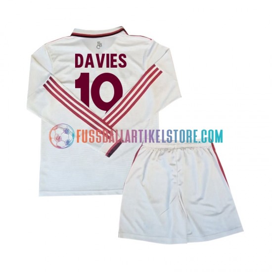 FC Bayern München Ausweichausrüstung Davies 19 2024-2025 Kinder Set(Trikot und Hose) L/S