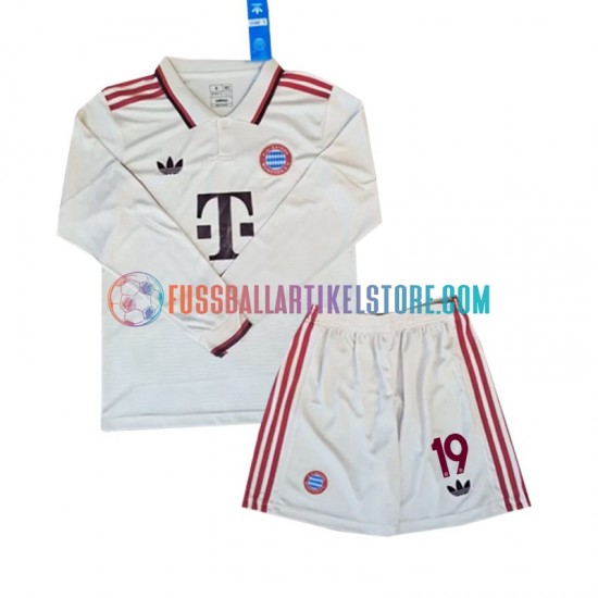 FC Bayern München Ausweichausrüstung Davies 19 2024-2025 Kinder Set(Trikot und Hose) L/S