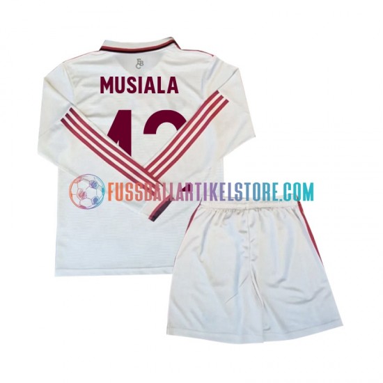 FC Bayern München Ausweichausrüstung Musiala 42 2024-2025 Kinder Set(Trikot und Hose) L/S