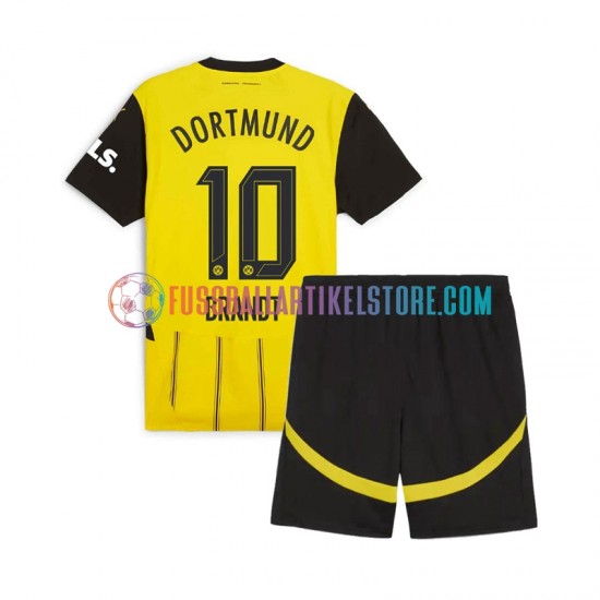 Borussia Dortmund Heimausrüstung Julian Brandt 10 2024-2025 Kinder Set(Trikot und Hose) S/S