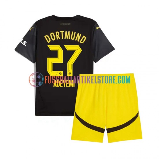 Borussia Dortmund Auswärtsausrüstung Karim Adeyemi 27 2024-2025 Kinder Set(Trikot und Hose) S/S