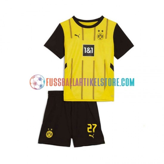 Borussia Dortmund Heimausrüstung Karim Adeyemi 27 2024-2025 Kinder Set(Trikot und Hose) S/S