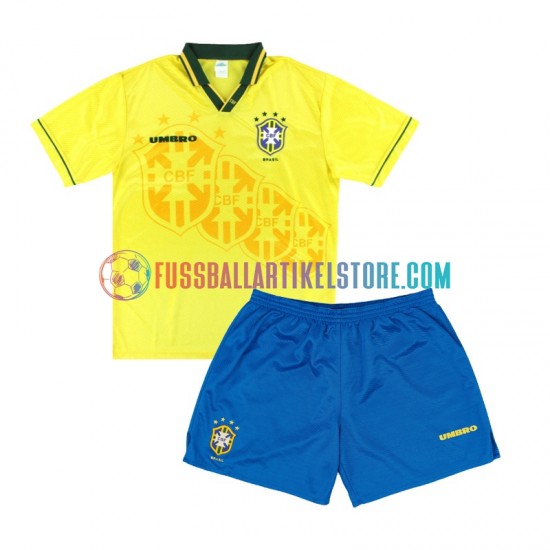 Brasilien Heimausrüstung Retro 1994 Kinder Set(Trikot und Hose) S/S