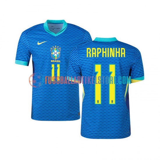 Brasilien Auswärtsausrüstung RAPHINHA 11 2024 Herren Trikot S/S