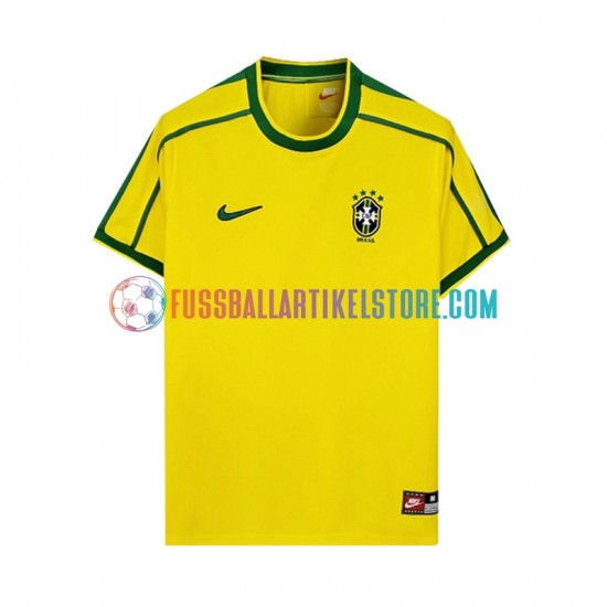 Brasilien Heimausrüstung Retro 1998 Herren Trikot S/S