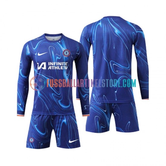 Chelsea Heimausrüstung 2024-2025 Kinder Set(Trikot und Hose) L/S