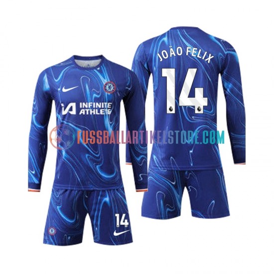 Chelsea Heimausrüstung Joao Felix 14 2024-2025 Kinder Set(Trikot und Hose) L/S