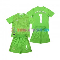 Everton Heimausrüstung Torwart Pickford 1 2024-2025 Kinder Set(Trikot und Hose) S/S