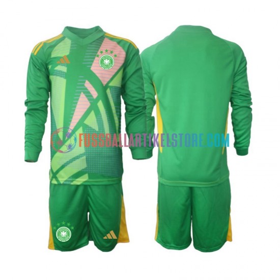 Deutschland Ausweichausrüstung Torwart 2024-2025 Kinder Set(Trikot und Hose) L/S