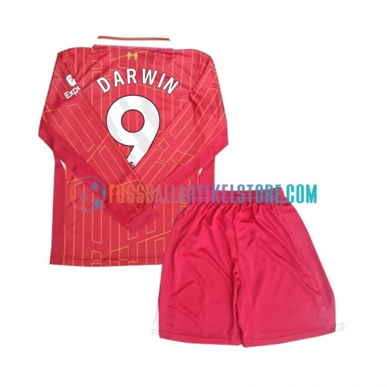 Liverpool Heimausrüstung Darwin 9 2024-2025 Kinder Set(Trikot und Hose) L/S