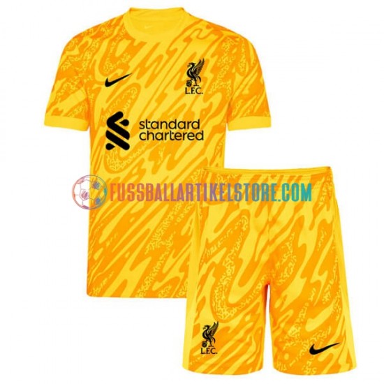 Liverpool Viertesausrüstung Torwart 2024-2025 Kinder Set(Trikot und Hose) S/S