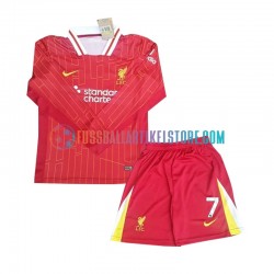 Liverpool Heimausrüstung Luis Diaz 7 2024-2025 Kinder Set(Trikot und Hose) L/S