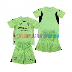 Manchester City Viertesausrüstung Torwart 2 2024-2025 Kinder Set(Trikot und Hose) S/S