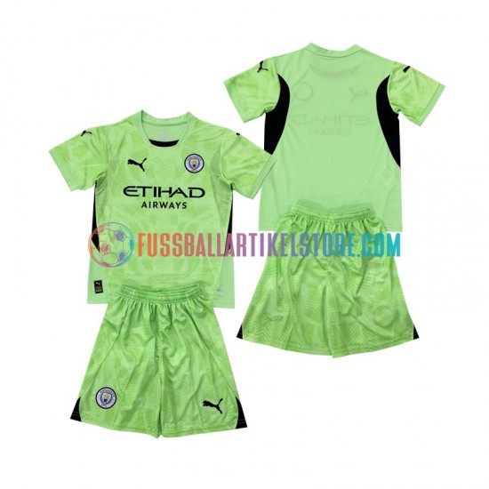 Manchester City Viertesausrüstung Torwart 2 2024-2025 Kinder Set(Trikot und Hose) S/S