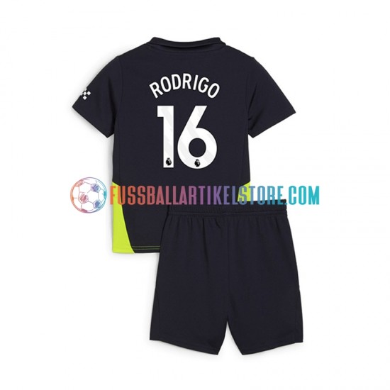 Manchester City Auswärtsausrüstung RODRIGO 16 2024-2025 Kinder Set(Trikot und Hose) S/S