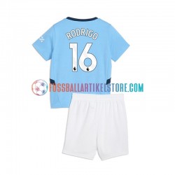 Manchester City Heimausrüstung RODRIGO 16 2024-2025 Kinder Set(Trikot und Hose) S/S