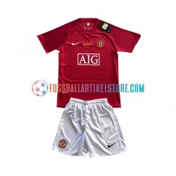 Manchester United Heimausrüstung Champion League 2007 Kinder Set(Trikot und Hose) S/S
