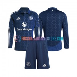 Manchester United Heimausrüstung 2024-2025 Kinder Set(Trikot und Hose) L/S
