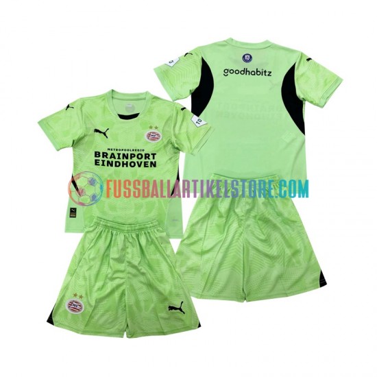 PSV Eindhoven Auswärtsausrüstung Torwart 2024-2025 Kinder Set(Trikot und Hose) S/S