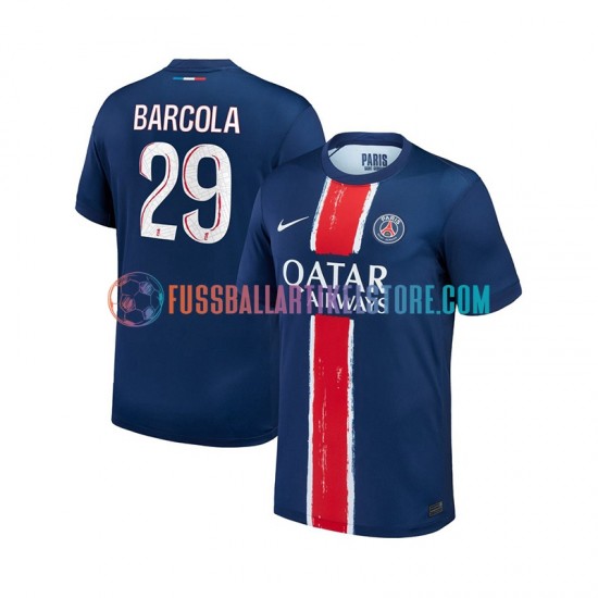 Paris Saint-Germain Heimausrüstung Bradley Barcola 29 2024-2025 Herren Trikot S/S