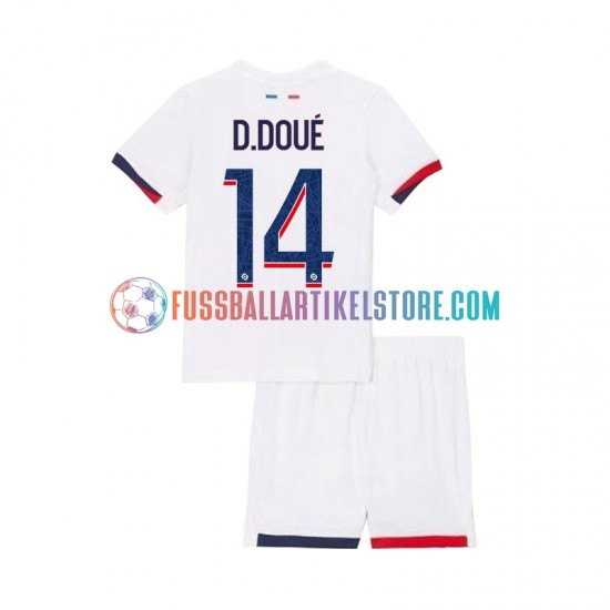 Paris Saint-Germain Auswärtsausrüstung Desire Doue 14 2024-2025 Kinder Set(Trikot und Hose) S/S