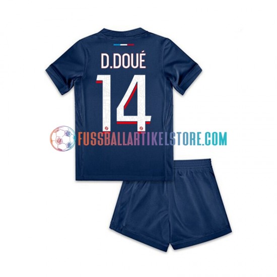 Paris Saint-Germain Heimausrüstung Desire Doue 14 2024-2025 Kinder Set(Trikot und Hose) S/S